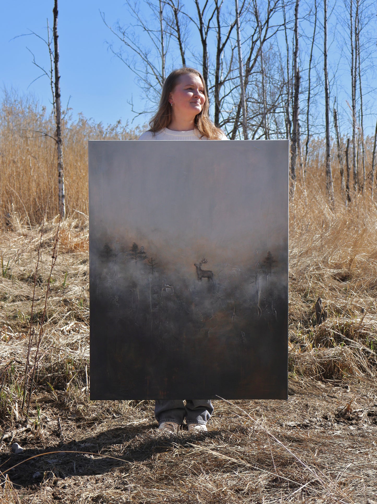 Hauraan hetken lumo 89x116 cm